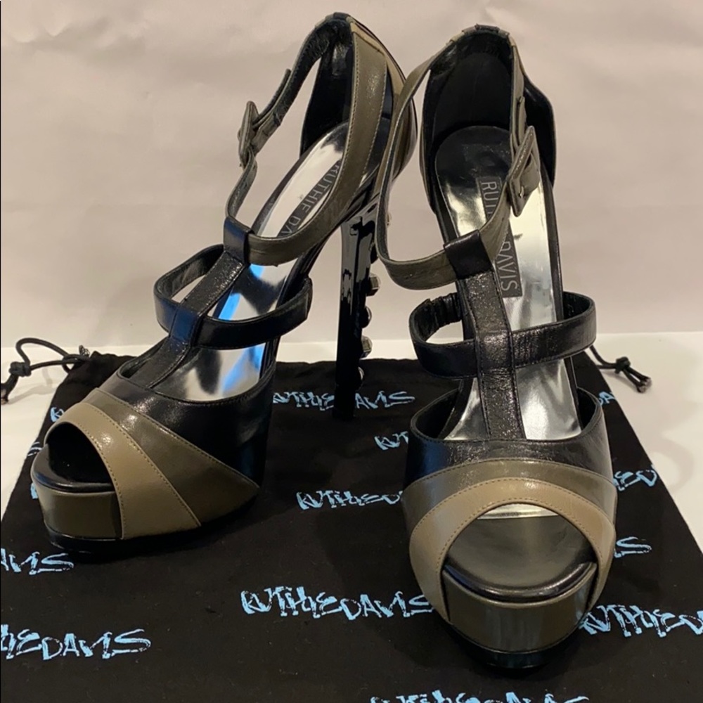 Ruthie Davis strappy healed sandals